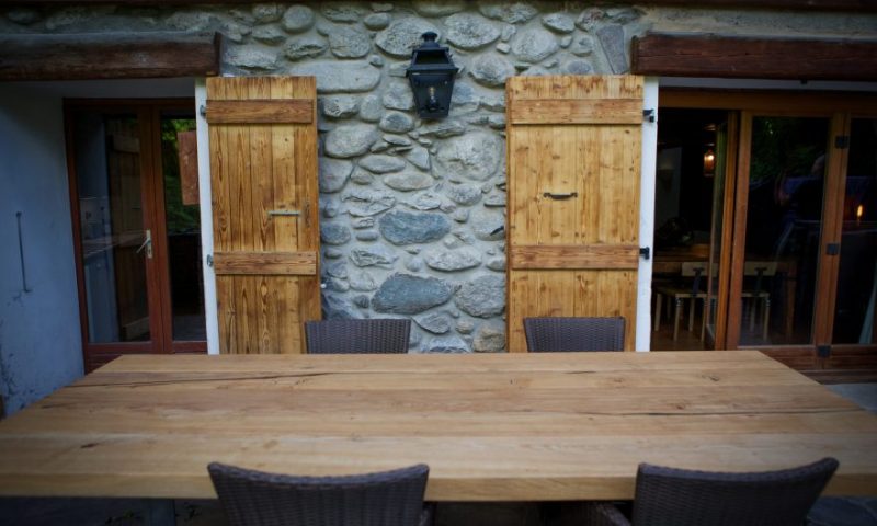 Outdoor dining table 3 - Rear Terrace